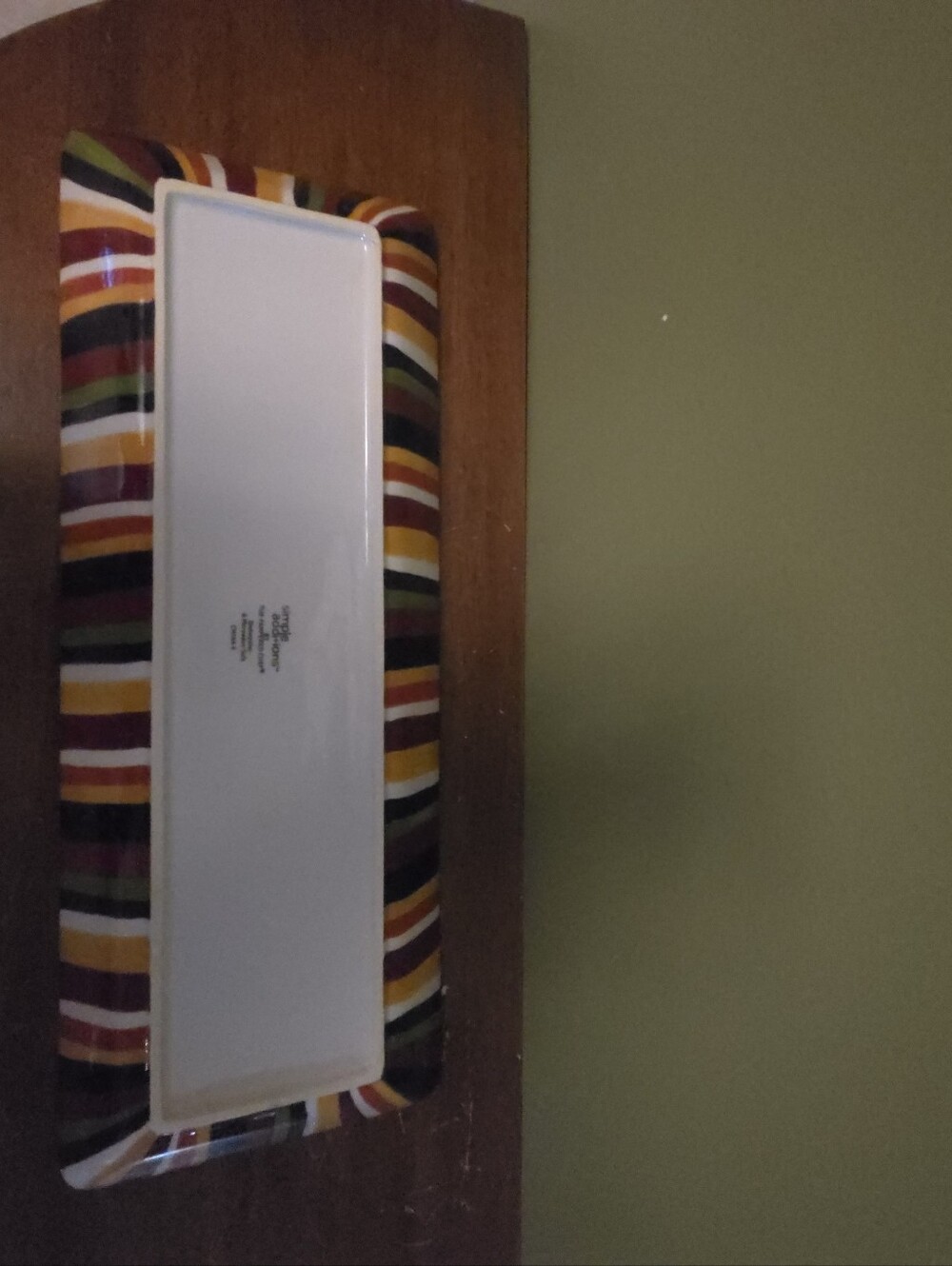 Pampered Chef Simple Additions Rectangular Server/Platter, Striped Pattern - Picture 5 of 10